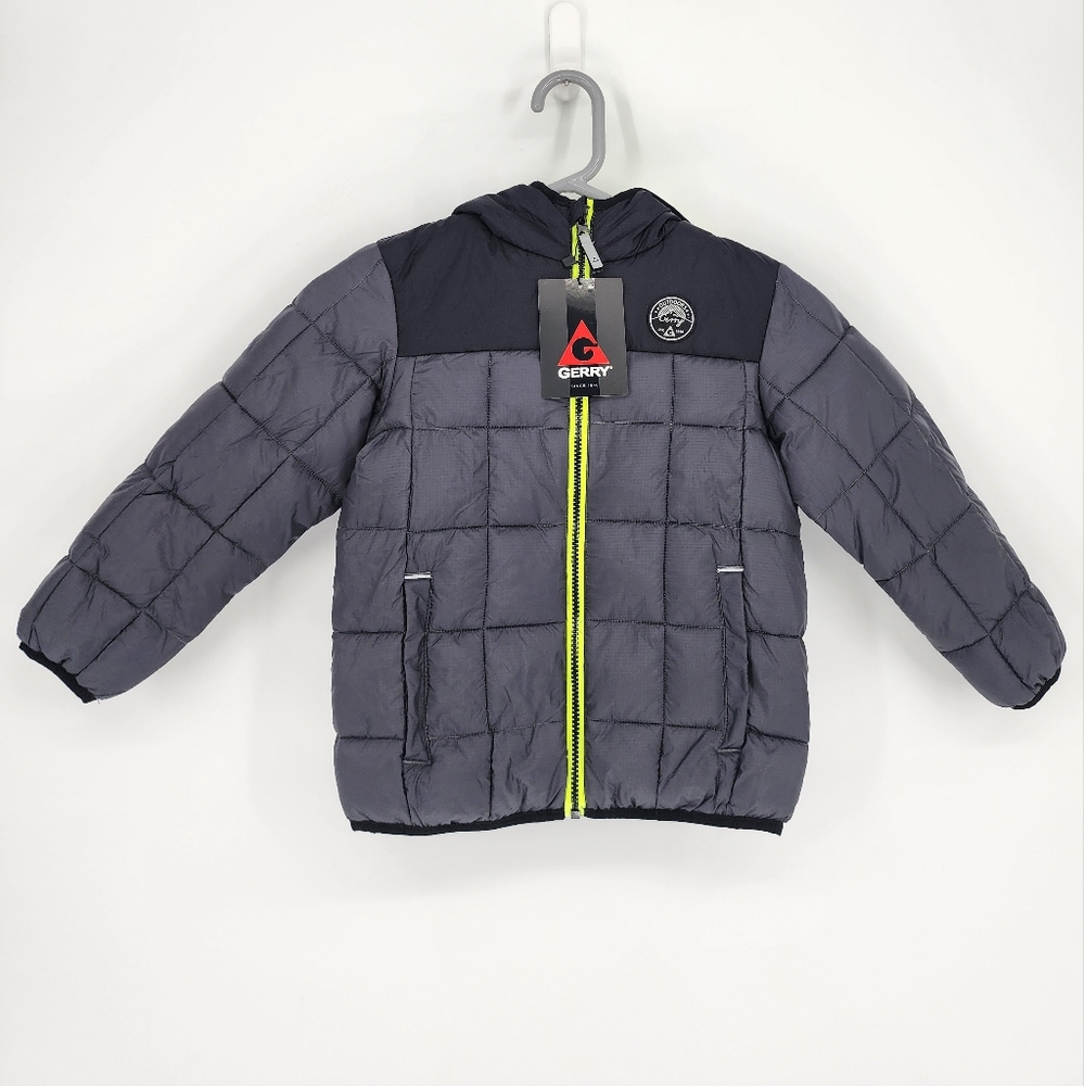 Gerry NWT Torque Puffer Coat Hooded Iron Boy's XS